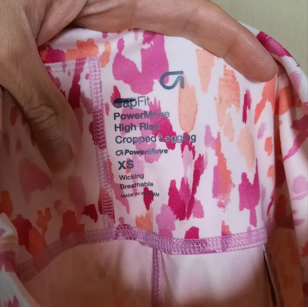 Colorful Pink Gap Fit Leggings For Girls